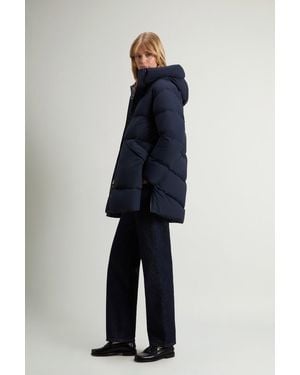 Woolrich Parka Madison Acolchada De Matt Stretch Nylon Para Mujer Talla - Azul