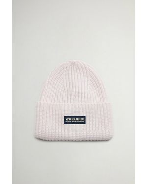 Woolrich Gorro De Pura Lana Virgen Merina Acanalada Para Mujer Talla - Neutro