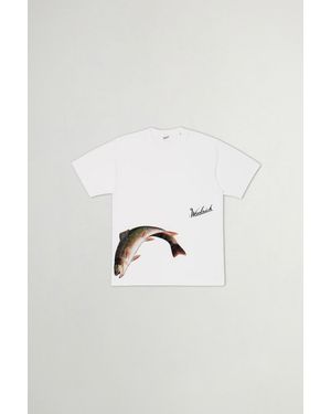 Woolrich Camiseta Fishing De Puro Algodón Talla - Blanco