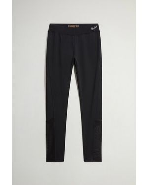 Woolrich Leggings De Interlock Elástico Para Mujer Talla - Negro