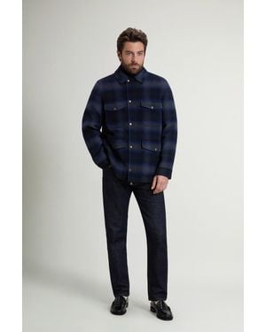 Woolrich Uomo Giacca A Camicia - Blu
