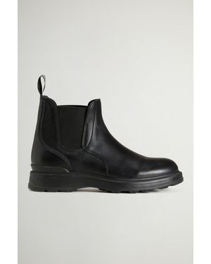 Woolrich Botines Stone Grove De Cuero De Becerro Para Mujer Talla - Negro