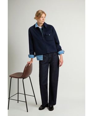 Woolrich Chaqueta De Mezcla De Lana Doble Para Mujer Talla - Azul