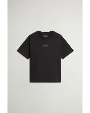 Woolrich Donna T-Shirt - Nero