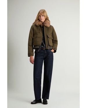 Woolrich Donna Bomber Imbottito - Verde