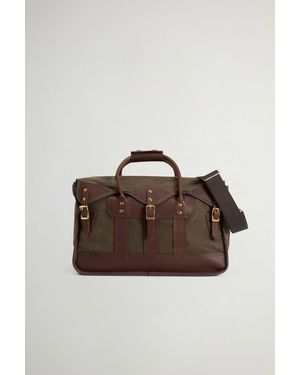 Woolrich Borsone Overland Con Inserti - Marrone
