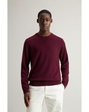 Woolrich Uomo Maglione Girocollo - Rosso