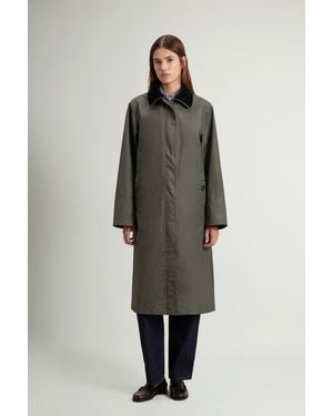 Woolrich Abrigo 3 En 1 De Mezcla De Algodón Encerado Para Mujer Talla - Verde
