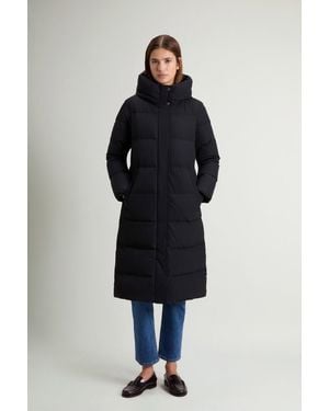 Woolrich Donna Cappotto Madison Trapuntato - Blu