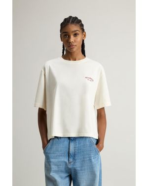 Woolrich Donna T-Shirt - Bianco