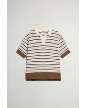 Woolrich Polo De Mezcla De Algodón A Rayas Para Mujer Talla - Multicolor
