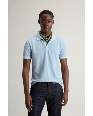 Woolrich Uomo Polo Mackinack Tinta - Blu