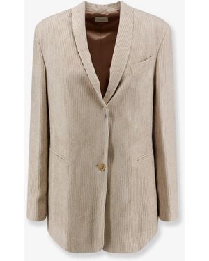 Alysi Corduroy Blazer - Natural