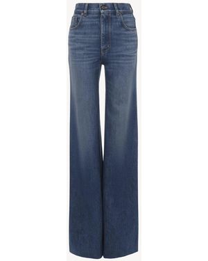 Chloé Chloé High Rise Flare Jeans - Blue