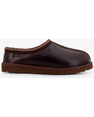 UGG Tasman Lthr Regen Leather Mule - White