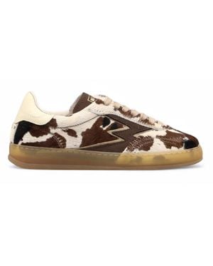 Moaconcept Club Pony Skin Leather Sneakers - Brown