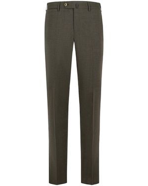 PT01 Slim Fit Virgin Wool Pants - Gray