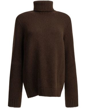 Semler Cashmere Turtleneck Sweater - Brown
