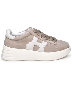 Hogan Rebel Suede Sneakers - Natural