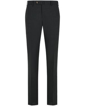 PT01 Slim Stretch Virgin Wool Pants - Blue