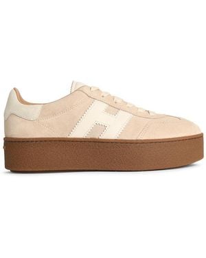 Hogan H681 Suede Sneakers - White