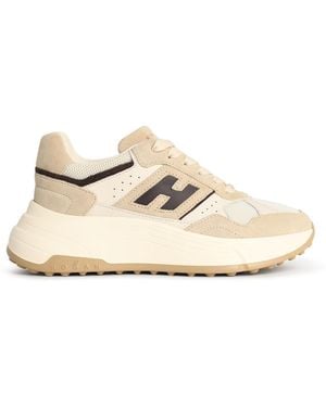 Hogan H669 Suede Sneakers - Natural