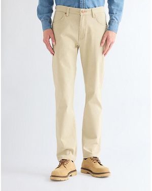 Wrangler Larston Slim Tapered Trousers Size 28 X32 - Yellow
