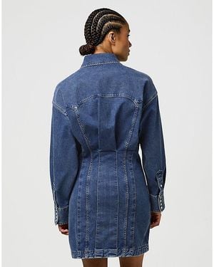 Wrangler Slim Darted Skirt Dress Größe - Blau