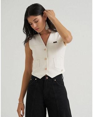 Wrangler Lainey Wilson X Iconic Denim Vest - Black