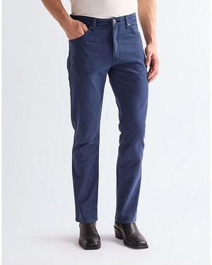 Wrangler Larston Slim Tapered Trousers Size 27 X32 - Blue