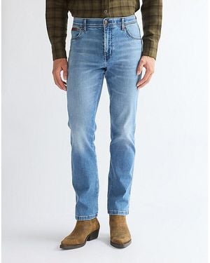Wrangler Texas Straight High Stretch Jean Größe 30 X32 - Blau