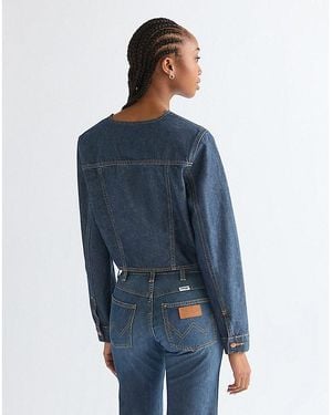 Wrangler Slim Lightweight Bolero Jacket - Blue