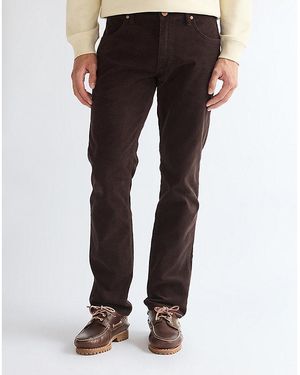 Wrangler Greensboro Corduroy Straight Trousers Size 30 X30 - Brown