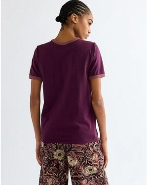 Wrangler Slim Ringer Tee - Purple