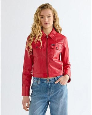 Wrangler Slim Seamed Jacket - Red