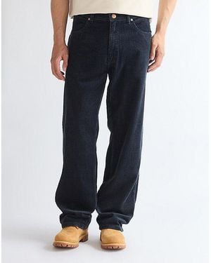 Wrangler Loose Straight Corduroy Trousers Size 28 X32 - Blue