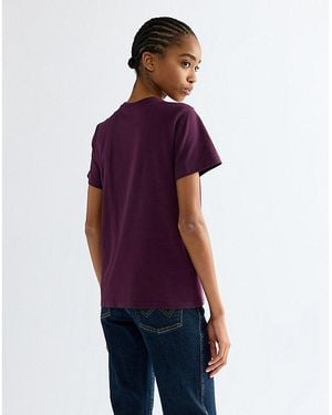 Wrangler Slim Sign Off Tee - Purple