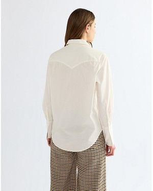 Wrangler Regular Drama Collar Shirt - Natural