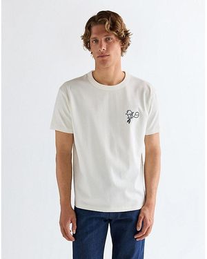 Wrangler Bell Rodeo Ben Relaxed Tee - White