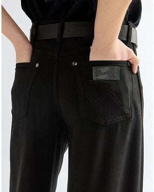 Wrangler Oval Leather Belt Größe - Schwarz