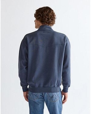 Wrangler Half Zip Sweatshirt - Blue