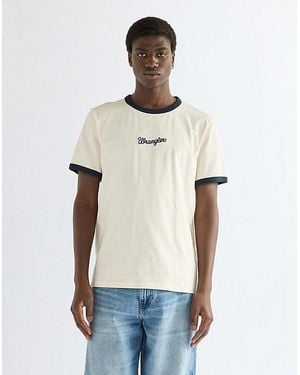 Wrangler Regular Ringer Tee - White