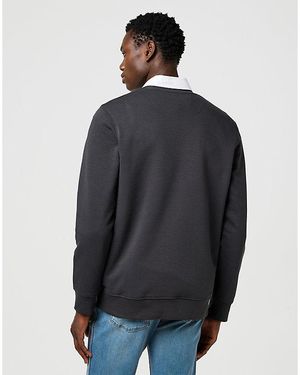 Wrangler Relaxed Embroidery Crew - Blue
