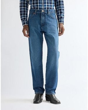 Wrangler Frontier Relaxed Straight Non Stretch Jean Size 28 X32 - Blue