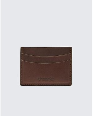 Wrangler Leather Card Holder - Brown