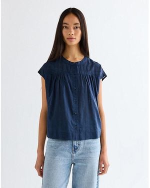 Wrangler Relaxed Drop Shoulder Shirt - Blue