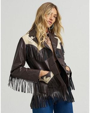 Wrangler X Lainey Wilson Fringe Jacket - Black