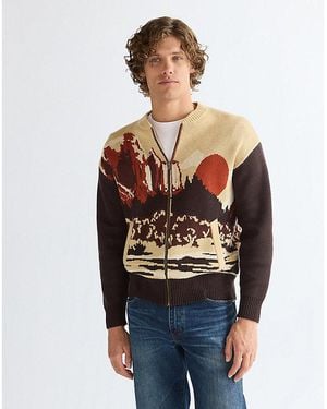 Wrangler Relaxed Full Zip Cardigan - Black