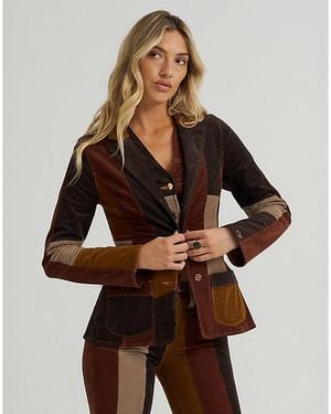 Wrangler X Lainey Wilson Patchwork Blazer - Brown