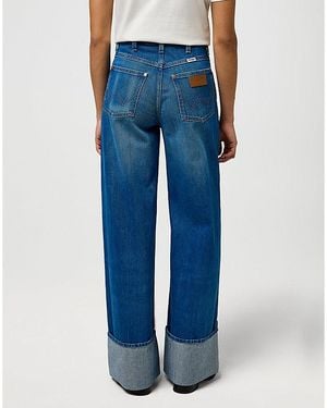 Wrangler Loose Cuffed Trouser Size 25 X30 - Blue